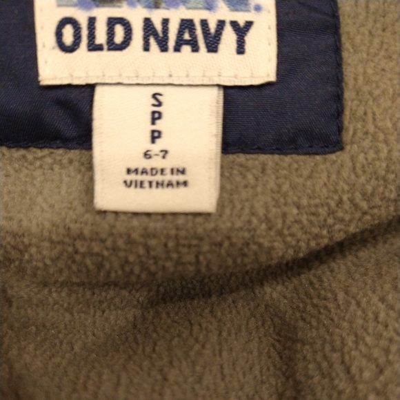 S old navy blue and green puffer vest - Picture 6 of 6